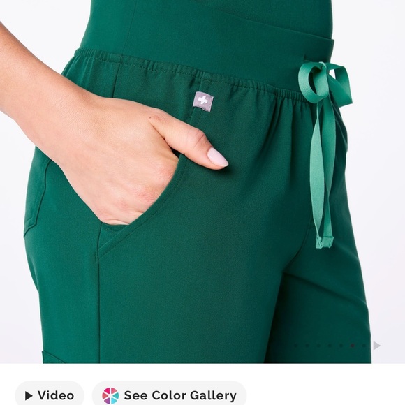 Figs Hunter Green Zamora Scrub Pants Great Condition SP - Picture 5 of 16